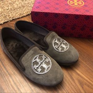 Tory Burch Billy Slipper 7 Pewter